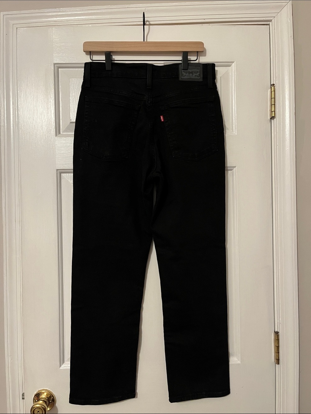 Levi’s Wedgie Straight Button Fly Black Jeans Size 30 - Picture 4 of 11